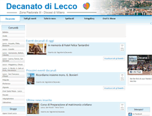 Tablet Screenshot of decanatodilecco.it